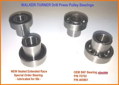 Buy Walker Turner Drill Press - Extended Race Pulley Bearing 70702  /Rockwell Radial • 34.95$