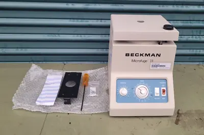 Buy Beckman Microfuge 11 - Benchtop Centrifuge Model 11 W/ Accessories Power Tested • 110$