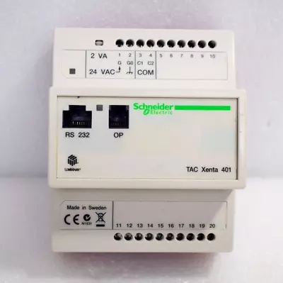 Buy SCHNEIDER ELECTRIC TAC Xenta 401 PROGRAMMABLE CONTROLLER 0-073-0101-2 • 260$