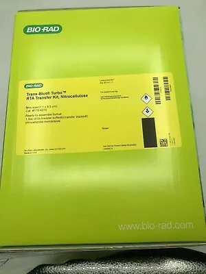 Buy New BioRad Trans-Blot Turbo RTA Mini 0.2 µm Nitrocellulose Transfer Kit #1704270 • 314$