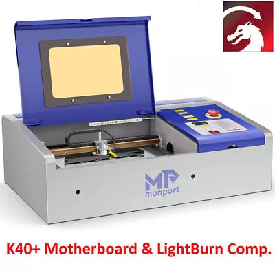 Buy MONPORT 40W CO2 Laser Engraver Marker LightBurn 8x12in K40+ For DIY Home Office • 449$