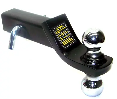 Buy 2  And 1-7/8  Balls Trailer Hitch Ball Mount Bar 2  Hitch Receiver W/ Safety Pin • 44.99$
