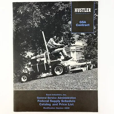 Buy Hustler GSA Supply Schedule Catalog & Price List 1998-99 Excel Lawnmower • 14$