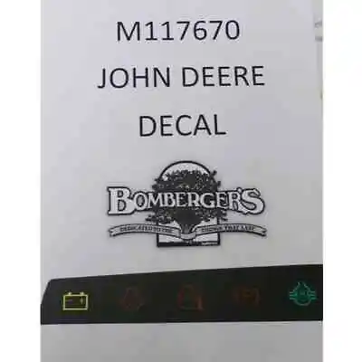 Buy John Deere Dash Panel Decal - M117670 - Gators 6X4 Gas • 25$