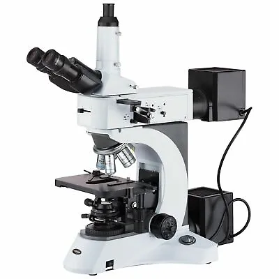 Buy AmScope 50X-1000X Metallurgical Microscope W Darkfield & Polarizing Features • 2,519.99$