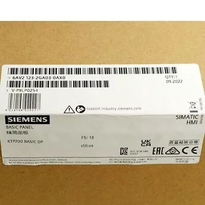 Buy New Siemens 6AV2123-2GA03-0AX0 SIMATIC HMI, KTP700 Basic DP 6AV2 123-2GA03-0AX0 • 511.86$