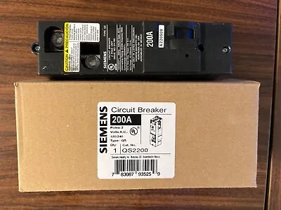 Buy SIEMENS QS2200 200 AMP 2-POLE 240 Volt QS Circuit Breaker.New In The Box. • 89.99$