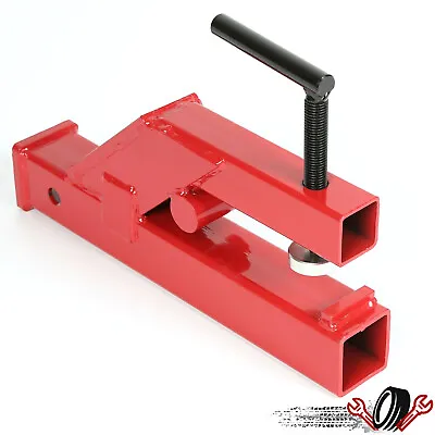 Buy Red Clamp On Trailer Hitch 2  Ball Mount Receiver Deere Bobcat Tractor Bucket • 35.20$