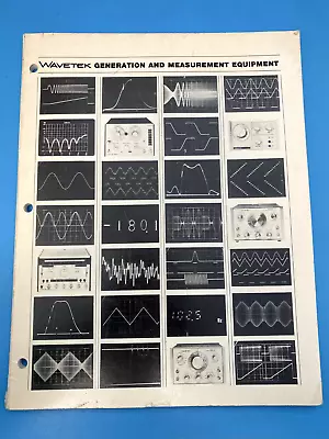 Buy Wavetek Generation And Measurement Equipment Copyright 1974 • 50$