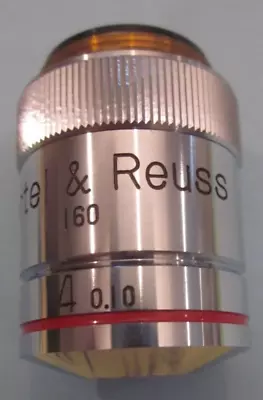 Buy Hertel & Reuss 4X Microscope Objective Lens • 35$