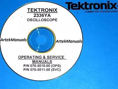 Buy Tektronix Operating & Service Manual W/Schematics For The 2336YA Oscilloscope • 12.95$