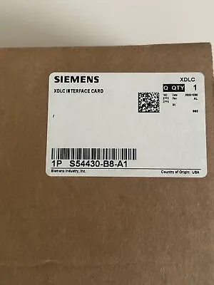 Buy Siemens XDLC Data Loop Card S54430-B8-A1 BRAND NEW • 1,800$