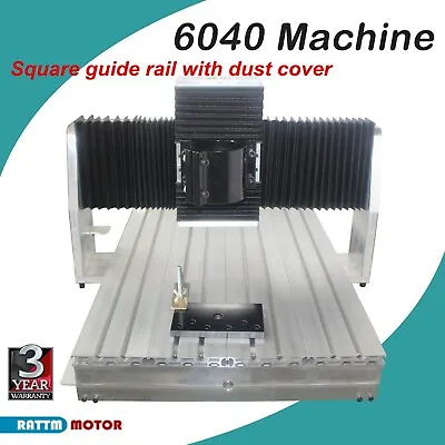 Buy 6040 CNC Router Engraver Milling Machine Frame Kit Square Rail Guide+Dust Cover • 760$