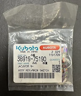 Buy Kubota Starter Switch KEY Part # 36919-75190 OEM New Qty. (2) • 16.50$