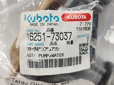 Buy Kubota Genuine Water Pump 16251-73037 Terex 101201 • 125$