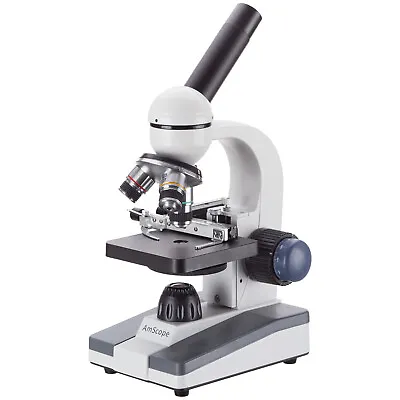 Buy AmScope 40X-1000X Portable Student Compound LED Microscope + Mechanical Stage • 109.99$