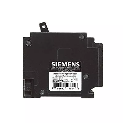 Buy Siemens Q1515 15 Amp Dual Pole Circuit Breaker • 9.50$
