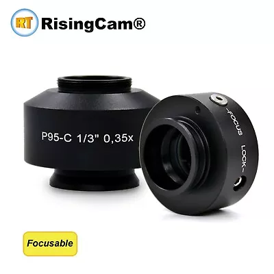 Buy P95 Focusable 0.35x Microscope C Mount Adapter For Zeiss Trinocular Microscope • 165$