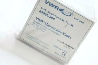 Buy 72 Pack - VWR Microscope Slides Double Frosted 89085-399 • 6$