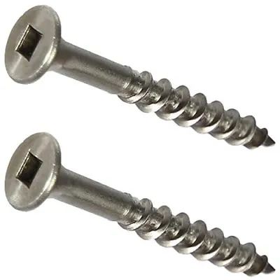 Buy #10 Stainless Steel Deck Screws Square Drive Wood / Composite Decking All Sizes • 147.34$
