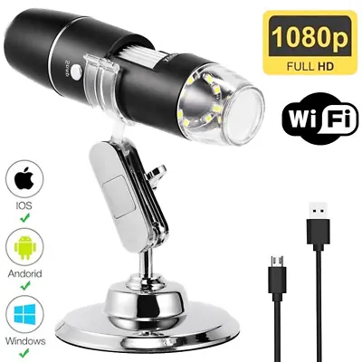 Buy Microscopio Digital Inalámbrico 1000X Con Soporte HD USB Cámara De Inspección • 31.99$
