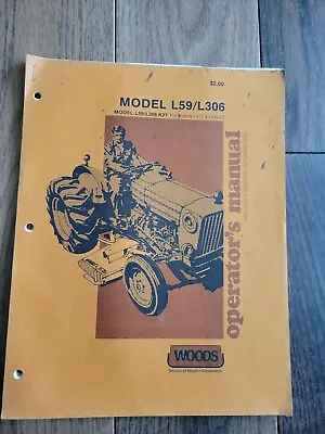 Buy WOODS L59 L306 K27 MOWER Owner Manual Parts Book Operator For Kubota L275 DT • 15.09$
