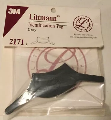 Buy 3M Littmann Stethoscope Identification Tag Gray 2171  #40007 New ID • 1.49$