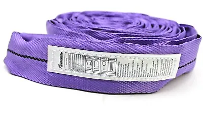 Buy 9' Endless Round Lifting Sling Crane Rigging Hoist Wrecker Recovery Strap Purple • 203.93$
