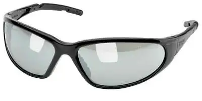 Buy Elvex Delta Plus XTS Safety/Shooting Glasses Silver Mirror Lens/Gloss BLK Frame • 10.95$