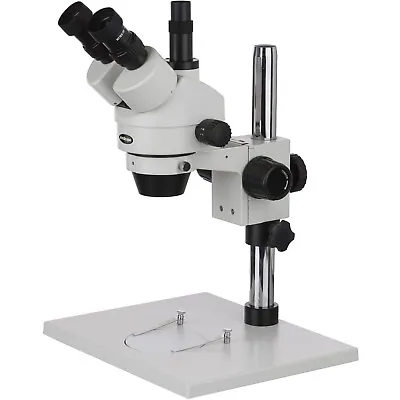Buy AmScope 3.5X-45X Trinocular Inspection Stereo Microscope W/ Super Large Stand • 402.99$