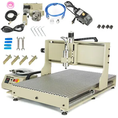 Buy 2200W 4 Axis 6090 CNC USB Router Carving Drill Engraver Mill Engraving Machine  • 1,979.10$