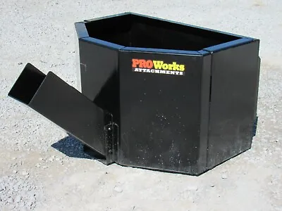 Buy 5/8 Cubic Yard Concrete Dispensing Bucket Attachment Fits Skid Steer Loader • 999.99$