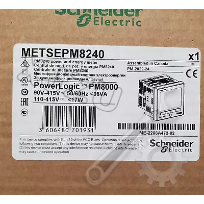 Buy METSEPM8240 Schneider Electric PowerLogic PM8000 Power Meter METSEPM8240 New GQ • 2,595.99$