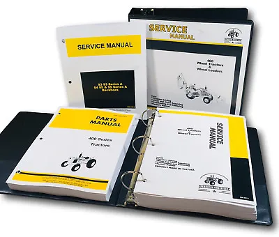 Buy Service Manual Parts Catalog John Deere 400 Jd400 Wheel Tractor Loader Backhoe • 119.97$