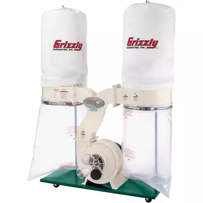 Buy Grizzly G1030Z2P 3 HP Dust Collector With Aluminum Impeller • 1,060$