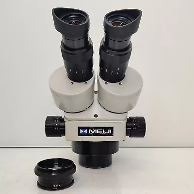 Buy MEIJI TECHNO EMZ-5 Zoom Stereo Microscope SWF10X MA517 0.5X Lens ALL SET #908 • 895$