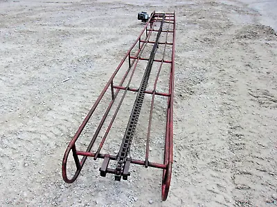 Buy Used 24 FT SQUARE HAY BALE ELEVATOR 1 Hp New Motor (PICK UP ONLY IN KENTUCKY) • 1,495$