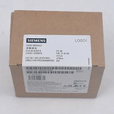 Buy New Siemens 6ED1 052-1MD00-0BA8 6ED1052-1MD00-0BA8 LOGO 12/24RCE Logic Module • 156.49$