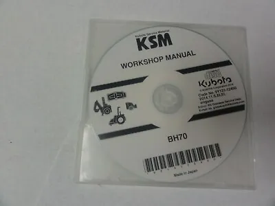 Buy Kubota BH70 Backhoe Workshop Manual CD  • 10$