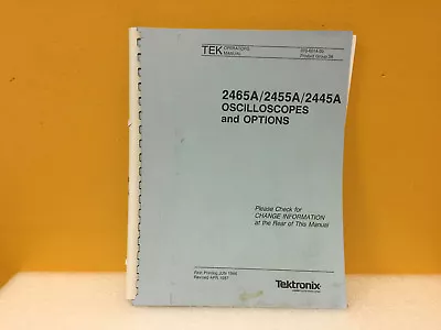 Buy Tektronix 070-6014-00 2465A / 2455A / 2445A Oscilloscopes Operators Manual • 42.49$