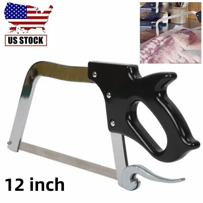 Buy 12  Hand Meat Saw W/10TPI Sharp Blade Heavy Duty Butcher Cutting Hand Bone Saw  • 33.29$