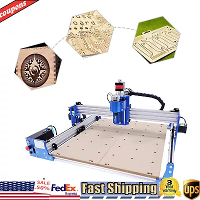 Buy 3 Axis CNC Router Engraver Engraving Cutting 4040 Wood Carving Milling Machine • 415$