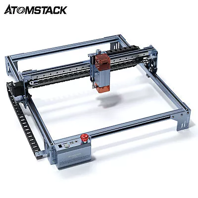 Buy Atomstack A5 V2 6W Laser Engraver 400x400mm Linear Slide Rail + Tank Chain E9V7 • 229.92$