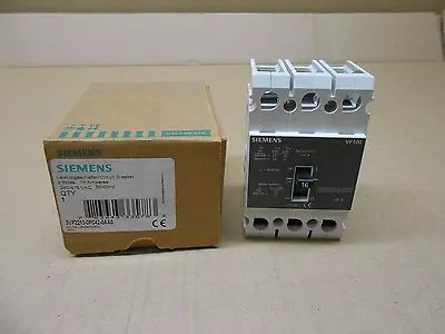Buy 1 Nib Siemens 3vf2213-0fc42-0aa0 Circuit Breaker Vf100 3p 16a 50/60hz • 24.50$