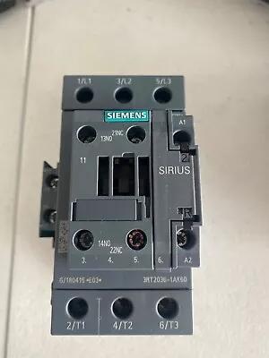 Buy Siemens Sirius Contactor 3RT2036-1AK60 120V 380V 3RT20361AK60 With 3RH2921-1DA11 • 49.99$