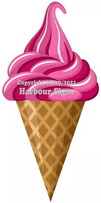 Buy ICE CREAM Swirl DECAL (CHOOSE SIZE) Cone Concession Food Truck Sticker  • 53.99$