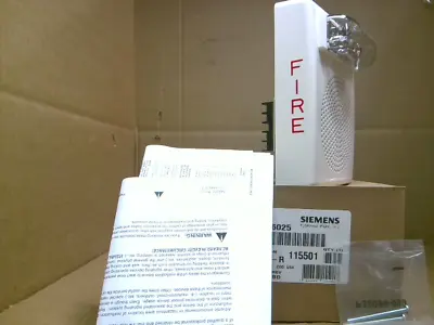 Buy Siemens  500-636025 Fire Alarm Horn Speaker Strobe White - New In Box • 75.85$
