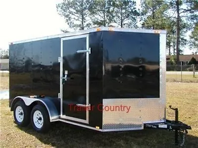 Buy NEW 6x12 6 X 12 V-Nose Enclosed Cargo Trailer W/Ramp • 2,000$