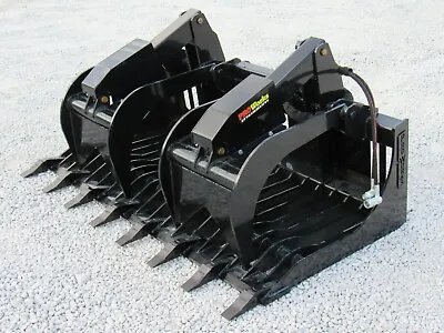 Buy 66  Severe Duty Rock Grapple Bucket With Teeth Skid Steer Loader Attachment  • 2,899.99$