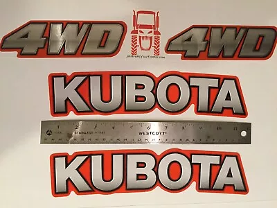 Buy *4 OEM Genuine Kubota Tractor BX B L Decal Kit Tractor Sticker Set UV Resistant* • 47.97$